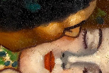 Gustav Klimt: The kiss (részlet)